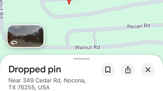 Dropping a pin on a random location on Google Maps.