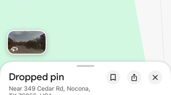 Copying Plus Codes on Google Maps mobile.