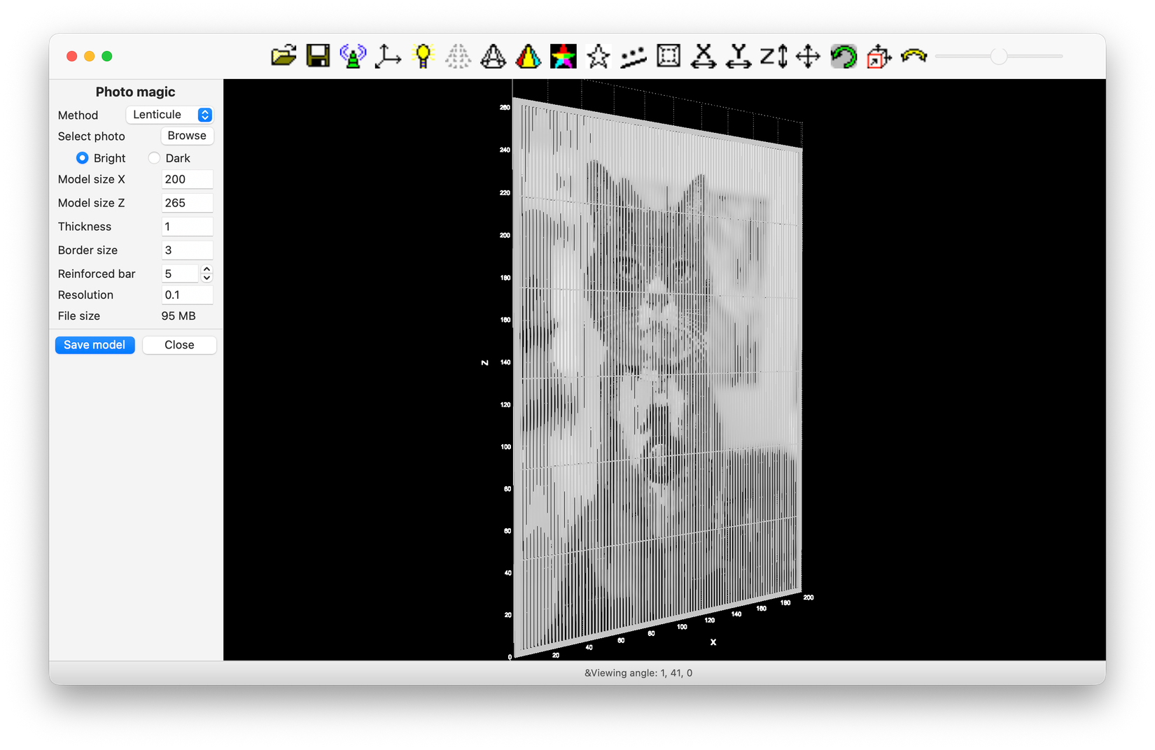 The LuBan app running in macOS.