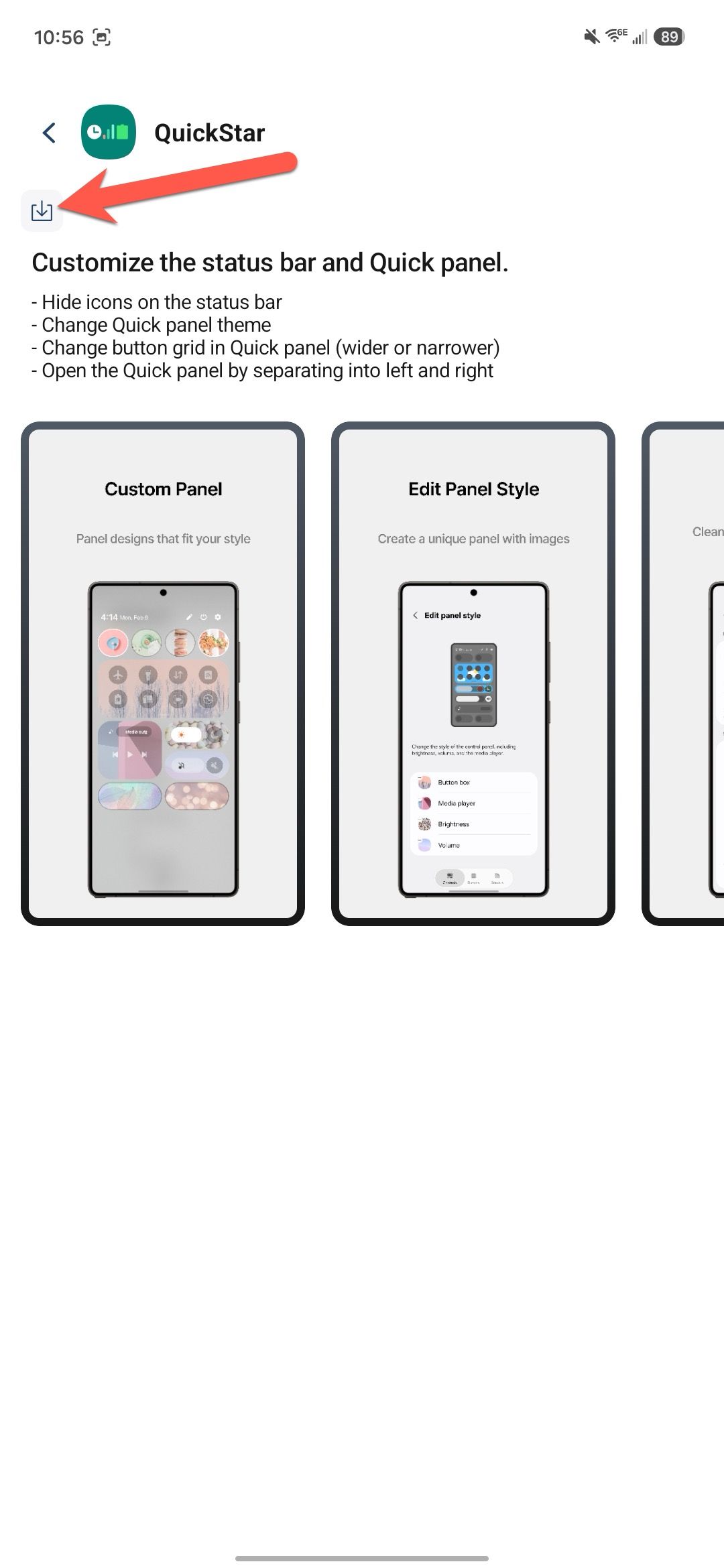 Как убрать лишние значки из строки состояния на Android: First, you'll need to install Good Lock from the Play Store and download the QuickStar module inside it. Open QuickStar 