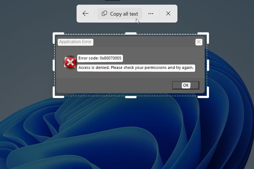 Error messages are notoriously difficult to copy and paste, but this ...