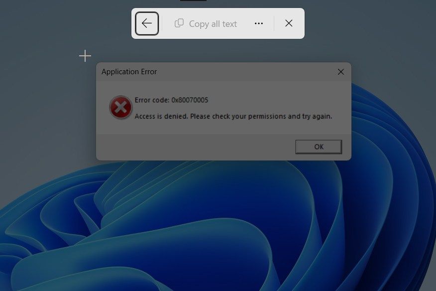 Error messages are notoriously difficult to copy and paste, but this ...