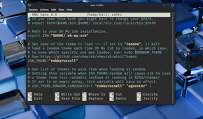 A look at the zshrc configuration file after installing Oh My Zsh.