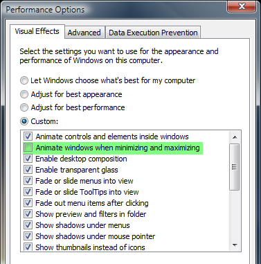 Make Windows User Interface Run Snappy