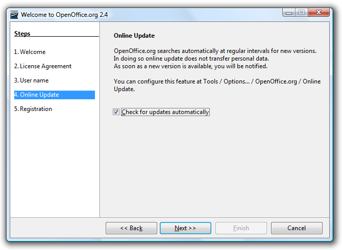 Final Set Up After Installing Open Office
