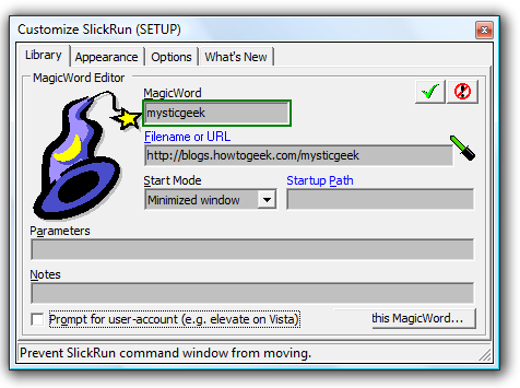 SlickRun For Window's Power Users
