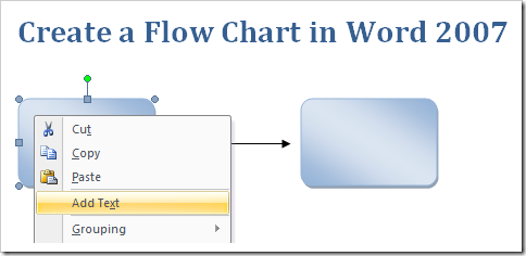 Create A Flow Chart In Word 2007