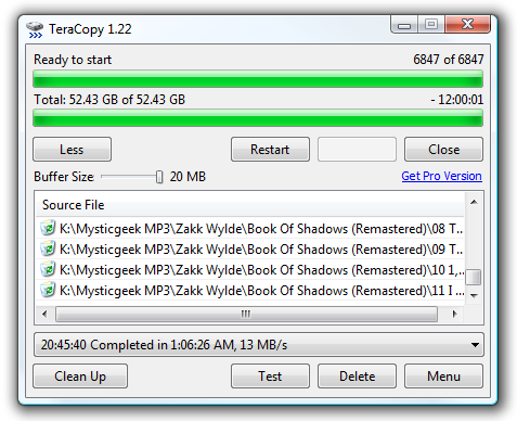 Geek Reviews: Use TeraCopy to Speed Up File Copying
