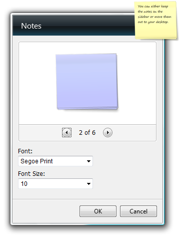 Sticky Note Rotated Using Sticky Notes in Windows Vista or XP