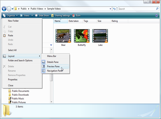 Preview Media Files Without Opening a Separate Application In Vista