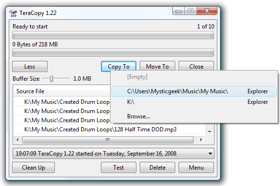 Geek Reviews: Use TeraCopy to Speed Up File Copying