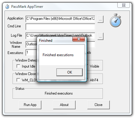 Benchmark Startup Times of Software Applications with AppTimer
