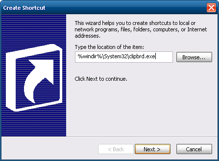 Create a Shortcut to Easily View the Windows Clipboard