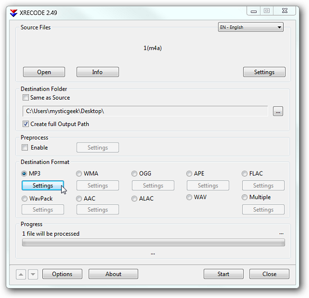 Easily Change Audio File Formats with XRECODE