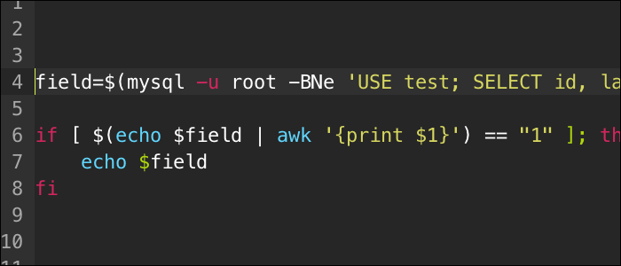 Check a Value in a MySQL Database from a Linux Bash Script