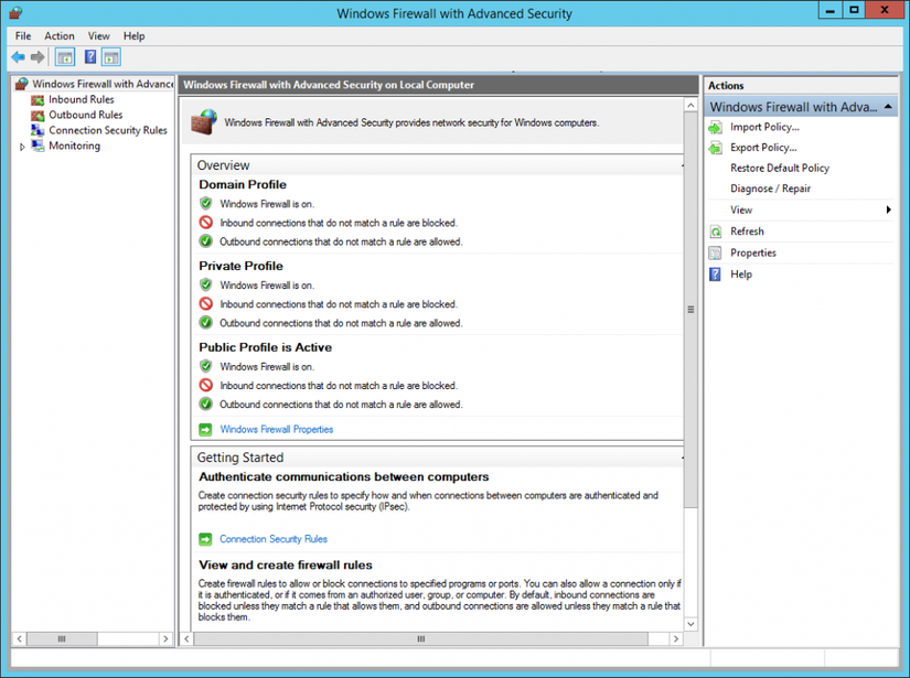 Securing a New Windows Server