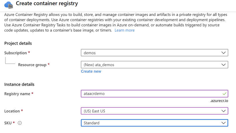 Azure Container Rep Getting Started with Azure Container Registry