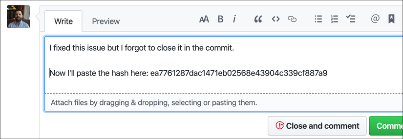 How to Link a Commit From a Github Issue