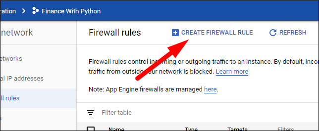 How to Open Firewall Ports on a GCP Compute Engine Instance