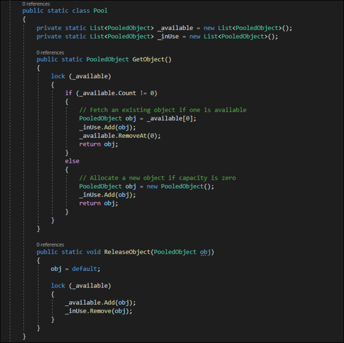 What Is Object Pooling? Improving Memory Performance in C#