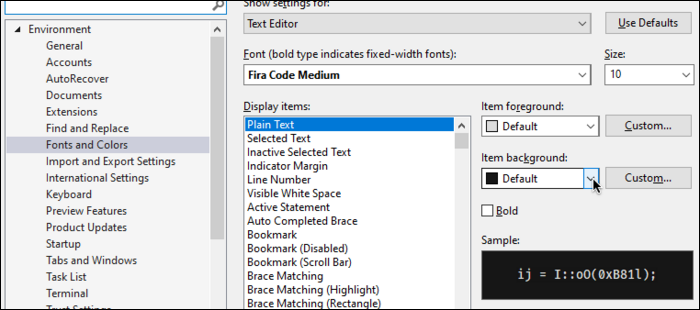 How to Customize the Visual Studio UI