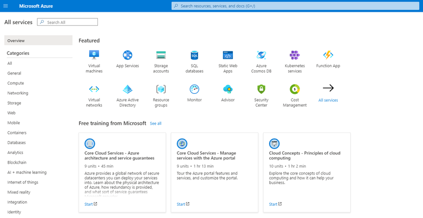 Provisioning a Windows 2019 Azure Virtual Machine
