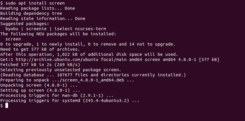 How to Use screen Terminal Multiplexer in Linux