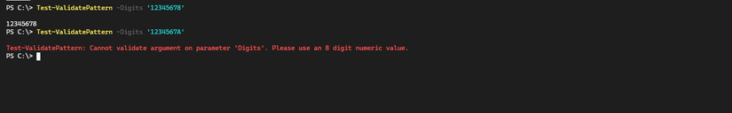 Customizing Parameter Validation Errors In PowerShell