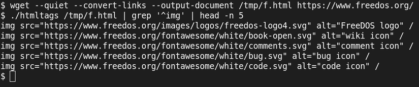 Parsing HTML in Bash