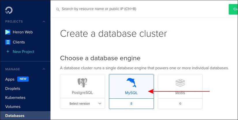 How to Create A Managed MySQL Database on DigitalOcean