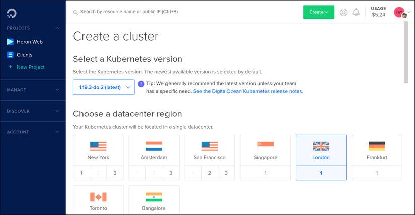 How to Create a Managed Kubernetes Cluster on DigitalOcean