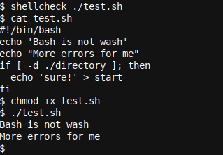 Using shellcheck to Find and Fix Scripting Bugs