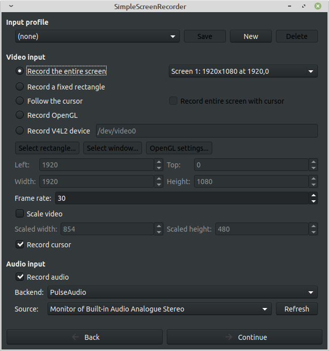 Simplescreenrecorder Linux Screen Recording in Linux with SimpleScreenRecorder
