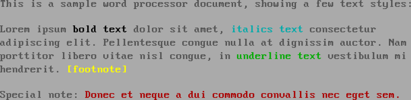 Why DOS Applications Used White-On-Blue Text