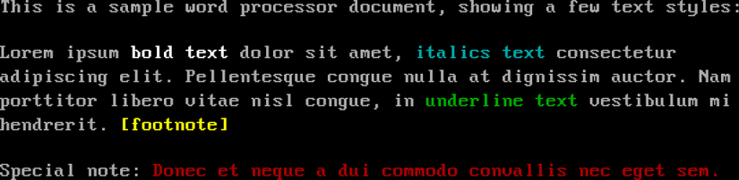 Why DOS Applications Used White-On-Blue Text