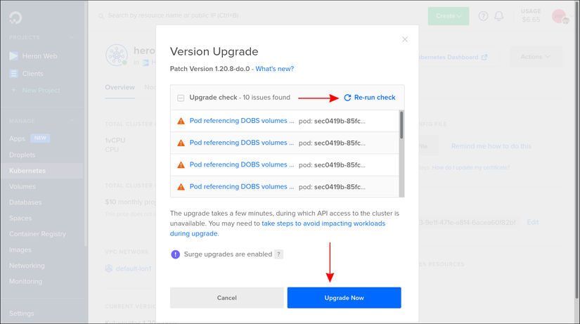 How to Upgrade DigitalOcean Managed Kubernetes Clusters