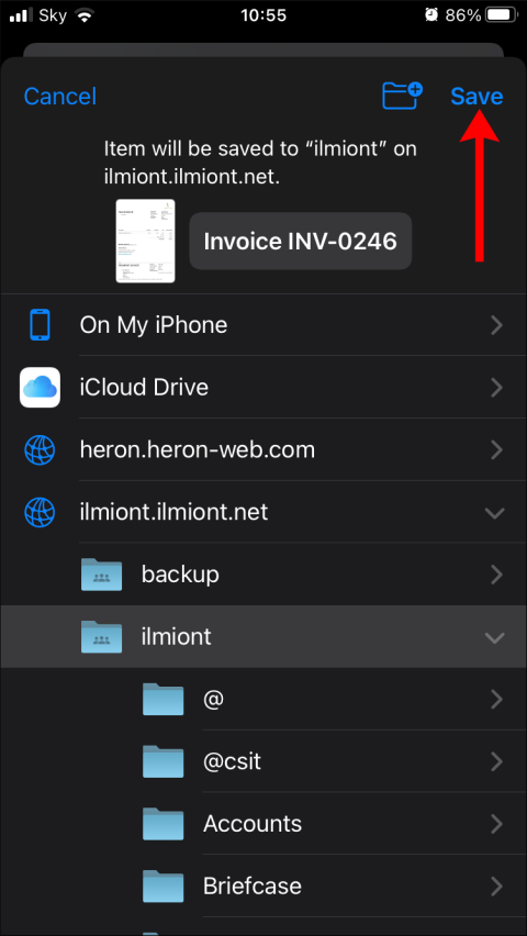How to Connect to Network Shares With the iOS Files App