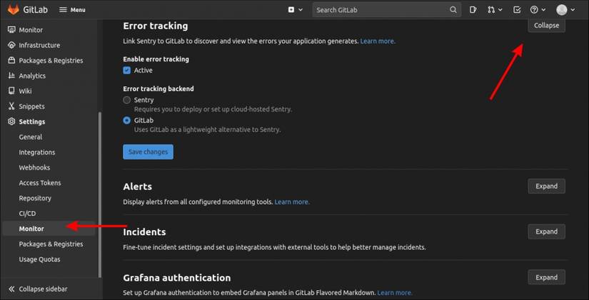 How to Use GitLab's Built-In Sentry Error Tracking Service