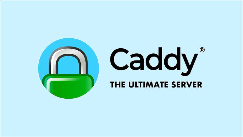 Graphic showing the logo of the Caddy web server project