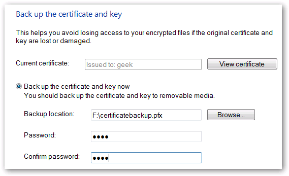 Vista Encryption Back Up Your File Encryption Key in Windows Vista