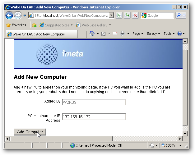Setup a Wake on LAN Control Panel for your Network