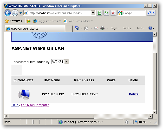 Setup a Wake on LAN Control Panel for your Network