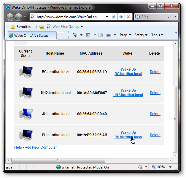Setup a Wake on LAN Control Panel for your Network