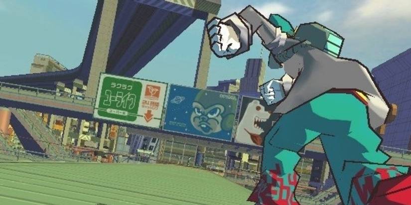Screenshot from Jet Set Radio Future. 