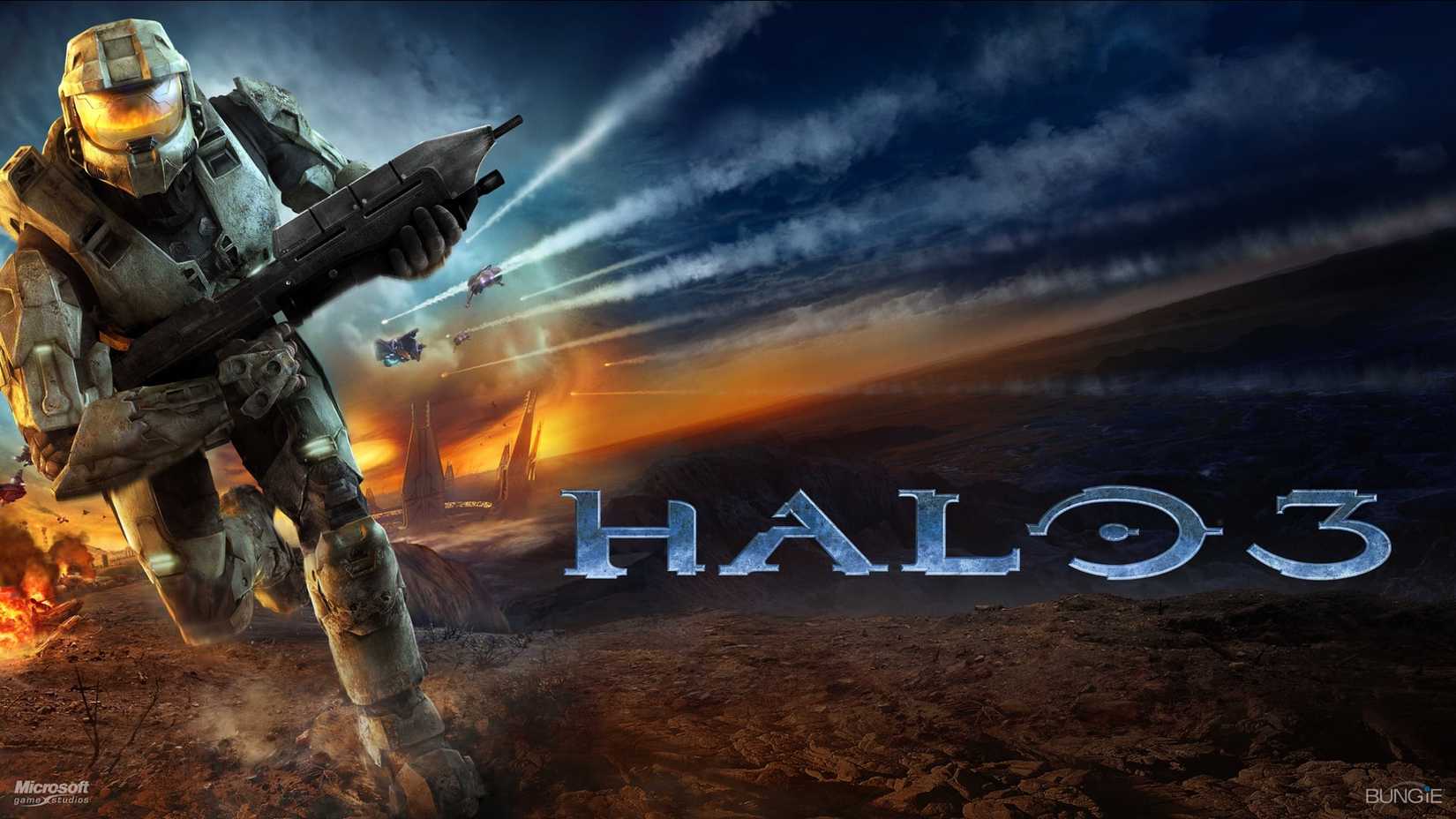 Um pôster de Halo 3. 
