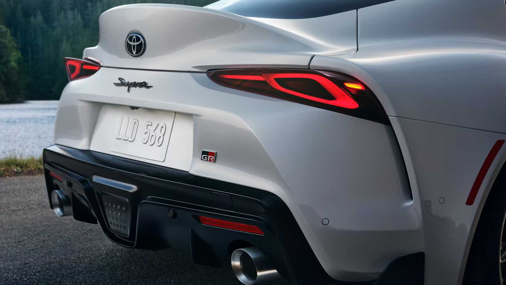 Rear closeup View of a 2025 Toyota GR Supra