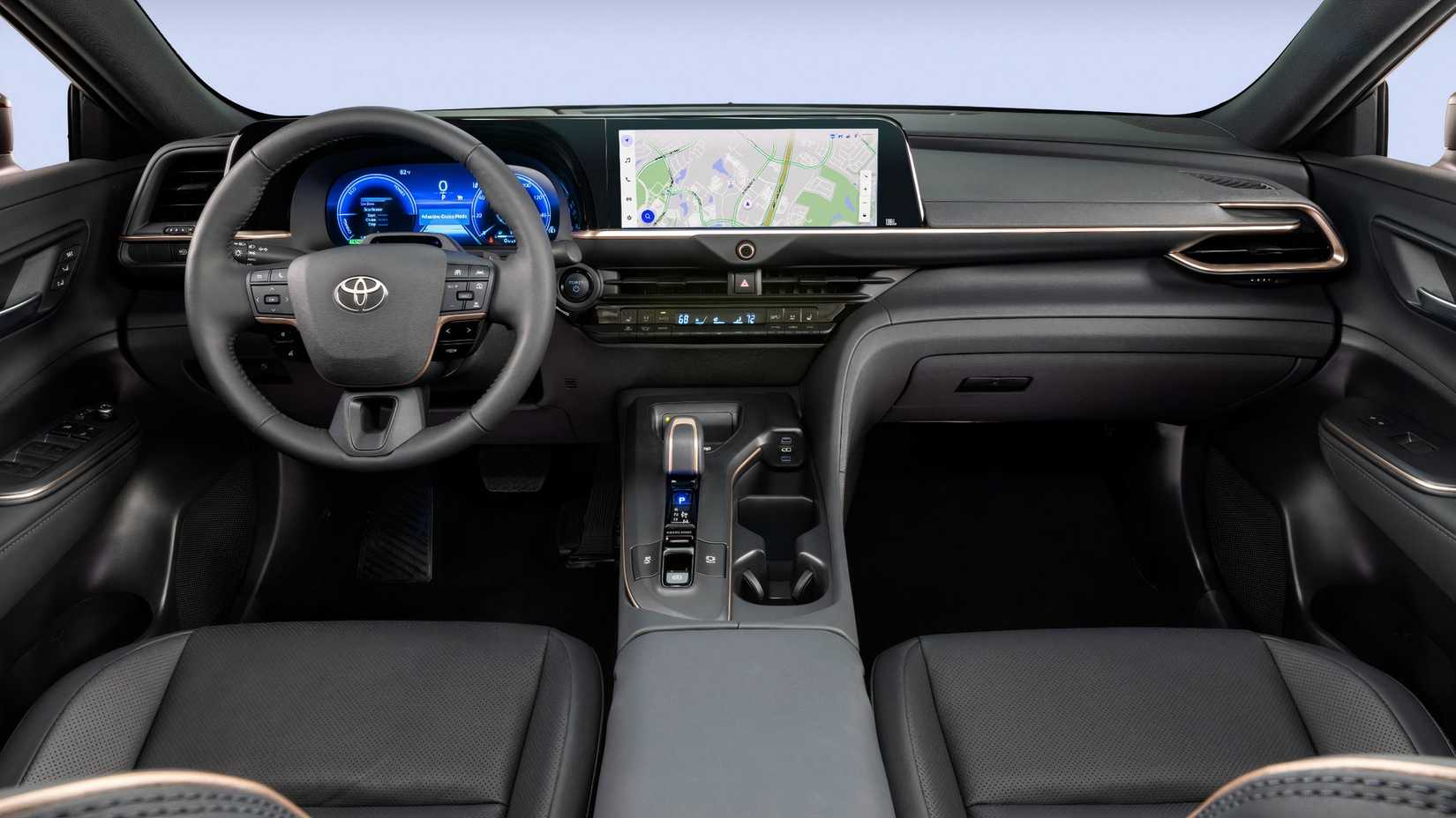 2024 Toyota Crown Black Interior Front Cabin