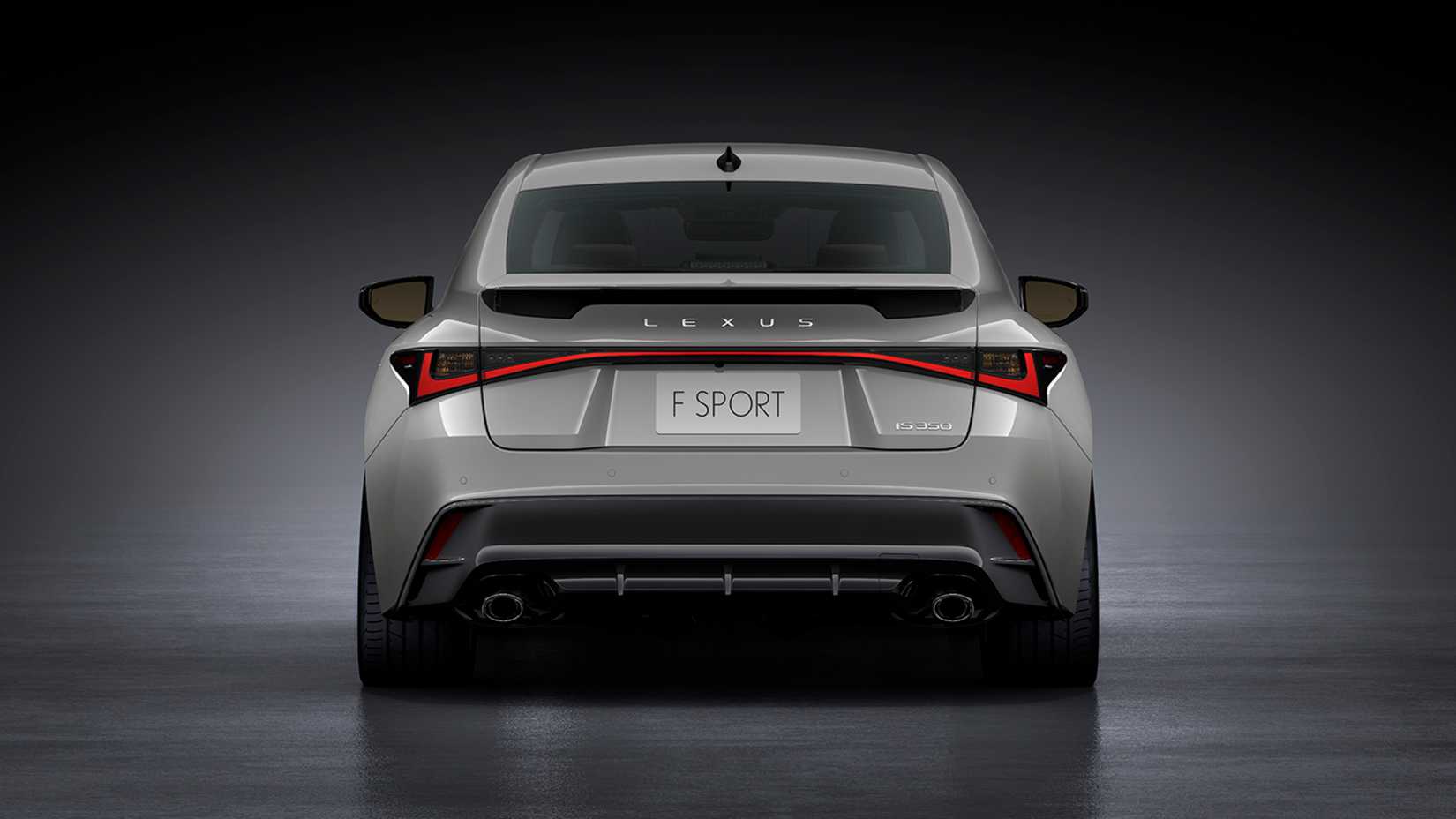 Exterior shot of the rear of a 2026 Lexus IS Facelift.