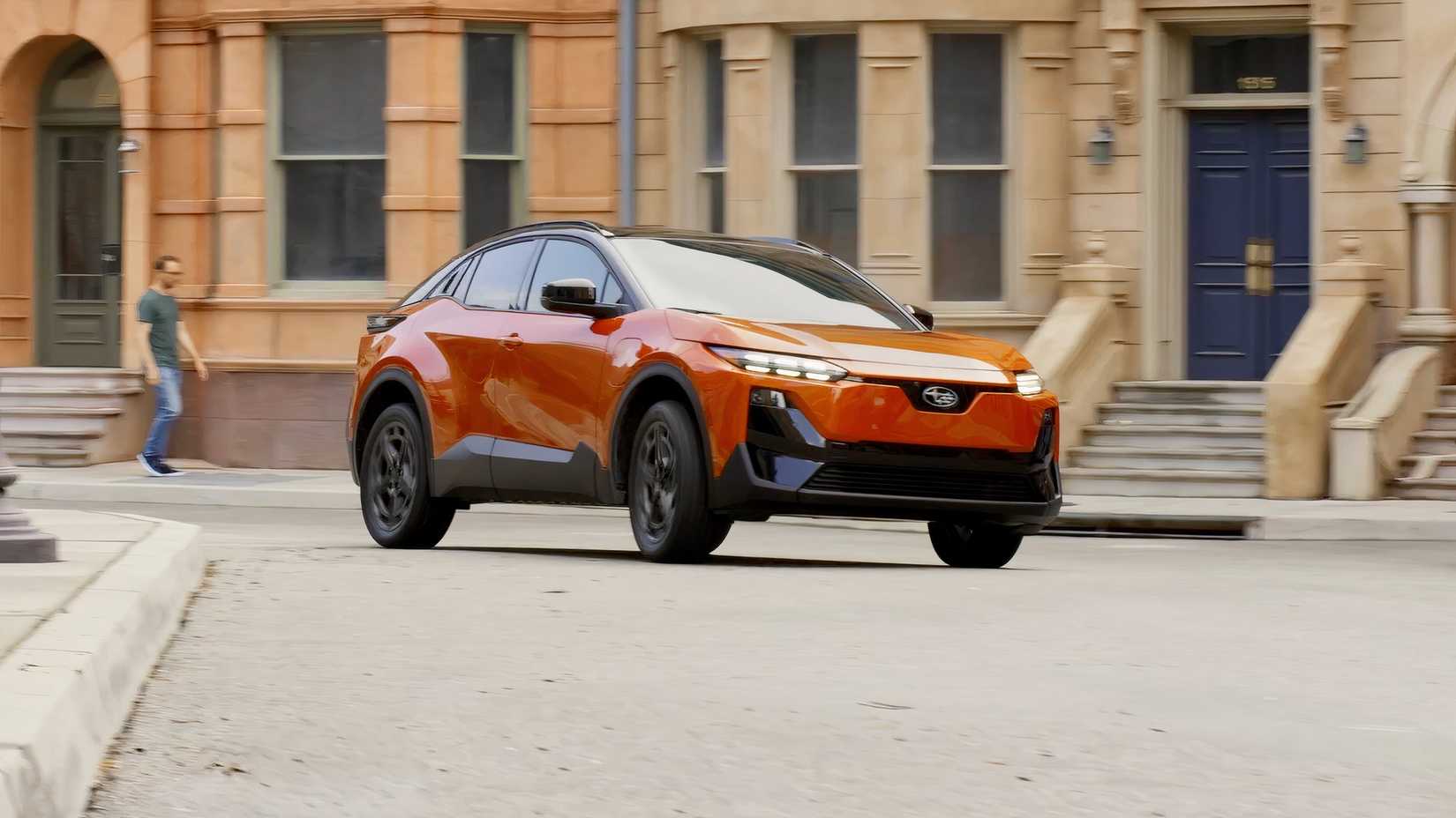 2026 Subaru Uncharted rounding corner on city street