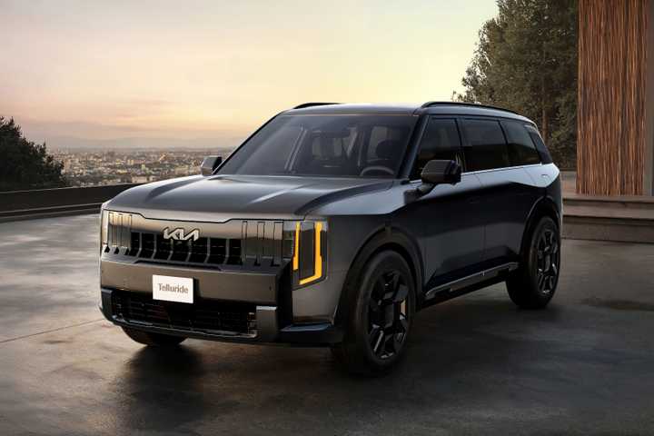 The 2027 Kia Telluride offers three-row seating and a refined highway ride